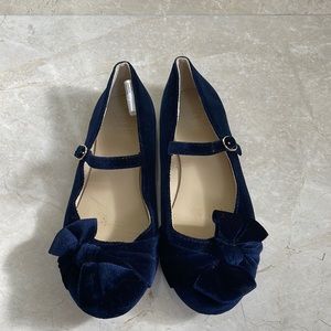 Janie and Jack Navy Dress Shoes with Bow
